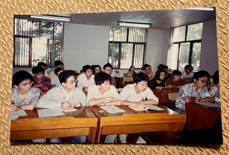 Fudan University students attending my lectures, October 1994