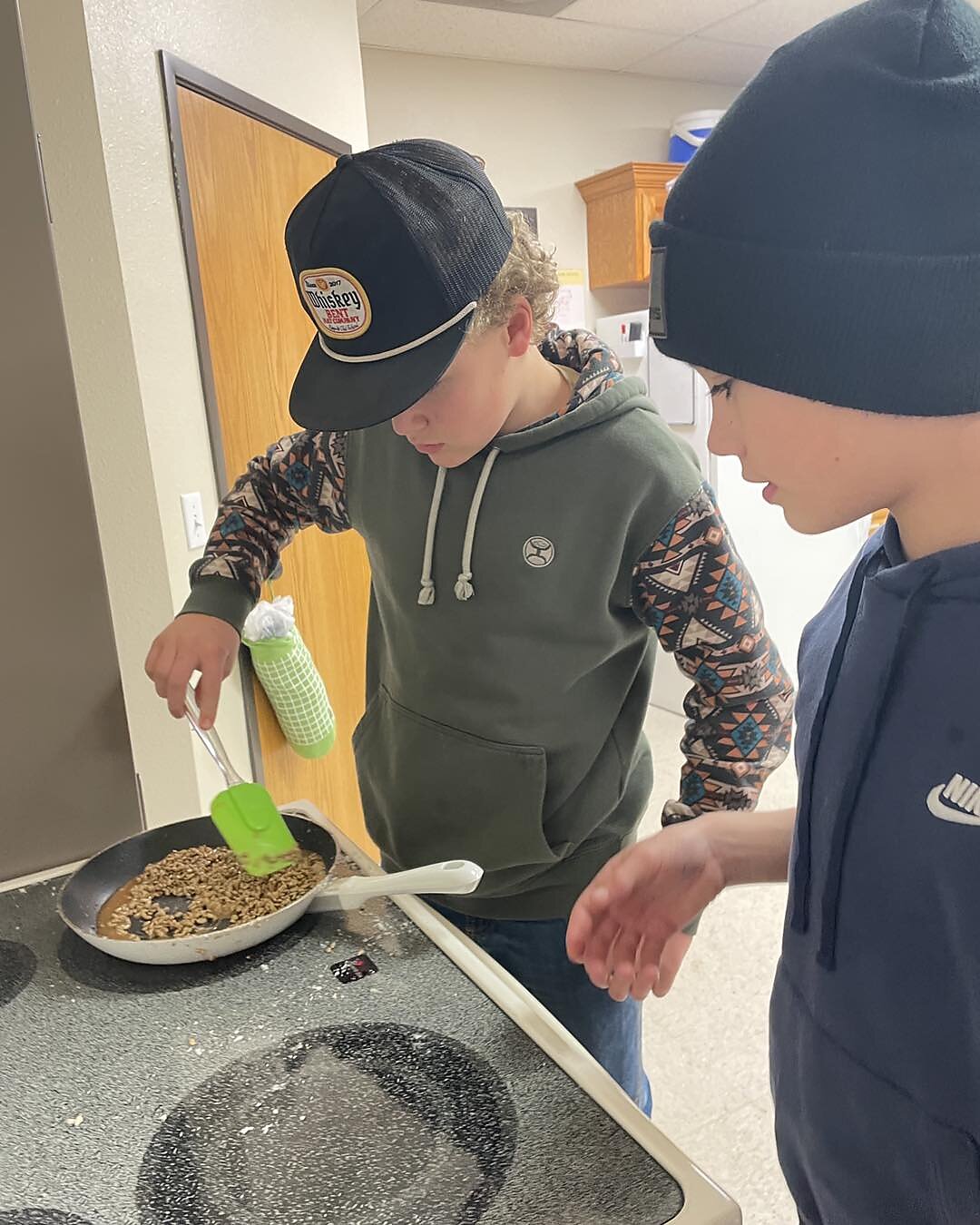 Cooking at the Innovation School.