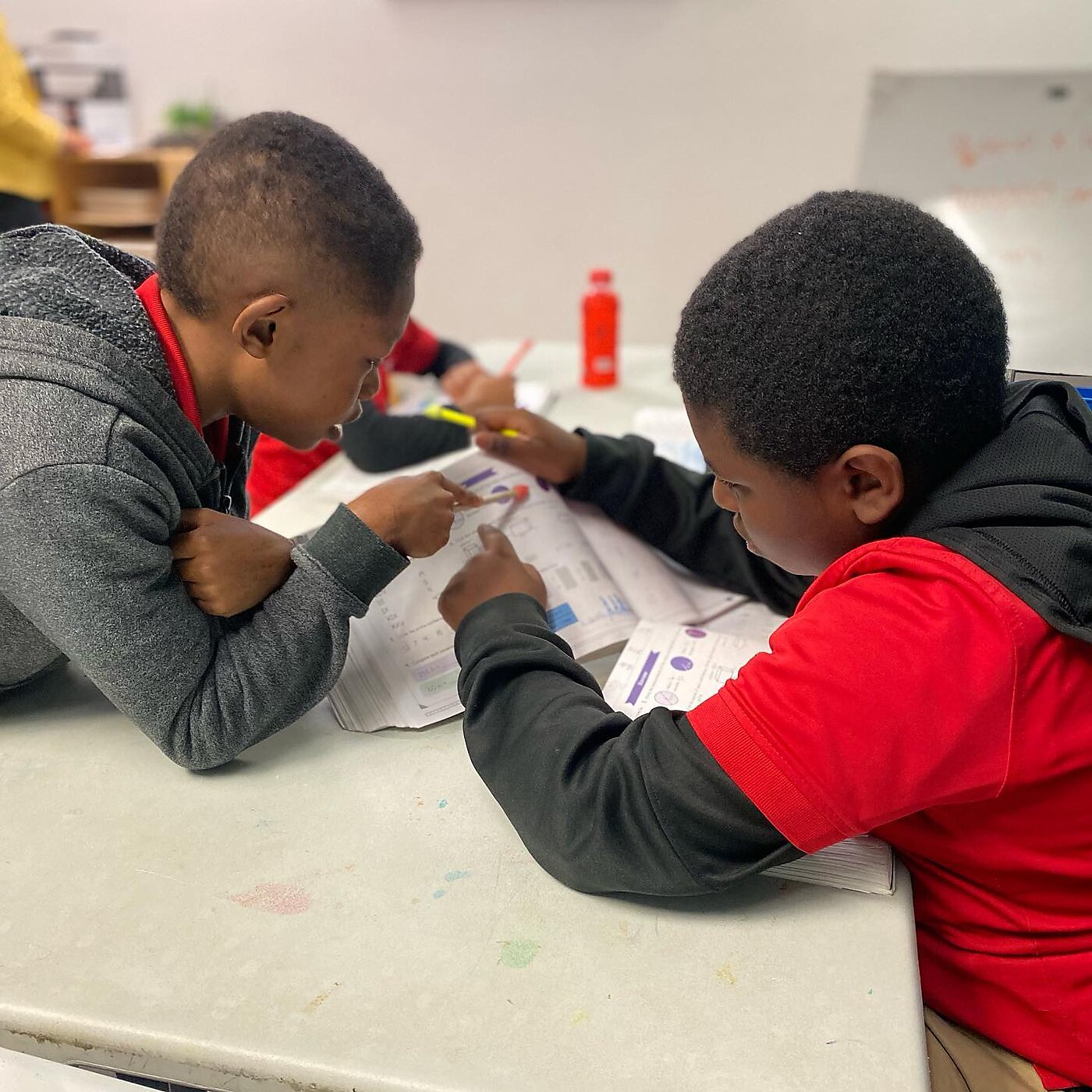Studying together at Braveheart Christian Academy